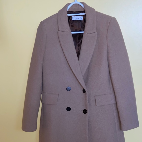 Mango Double-Breasted Wool Coat - Picture 8 of 14